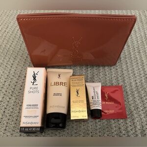 Cosmetic Travel Size Set & Bag (Caramel)